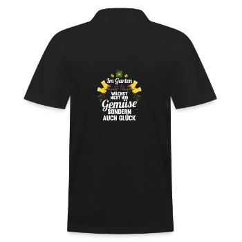 Gardener Hobby Gardener Garden - Men's Polo Shirt - black - Back - Kai (181cm)