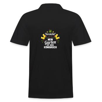 Gärtner Hobbygärtner Garten - Männer Poloshirt - Schwarz - Hinten - Kai (181cm)