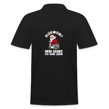 Père Noël moto Noël Noël - Polo Homme - noir - Dos - Kai (181cm)
