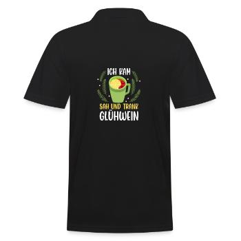 Père Noël Fête de Noël Noël Vin chaud - Polo Homme - noir - Dos - Kai (181cm)