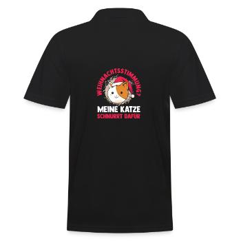 Père Noël Fête de Noël Noël Chats - Polo Homme - noir - Dos - Kai (181cm)