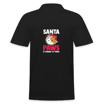 Père Noël Fête de Noël Noël Chats - Polo Homme - noir - Dos - Kai (181cm)