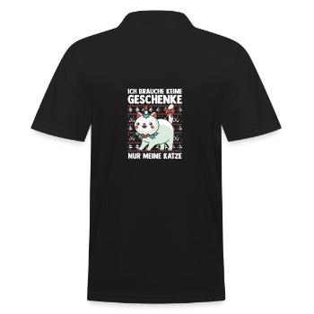 Père Noël Fête de Noël Noël Chats - Polo Homme - noir - Dos - Kai (181cm)