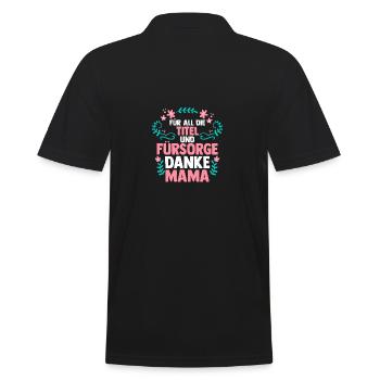Maman pour la fête des mères - Polo Homme - noir - Dos - Kai (181cm)