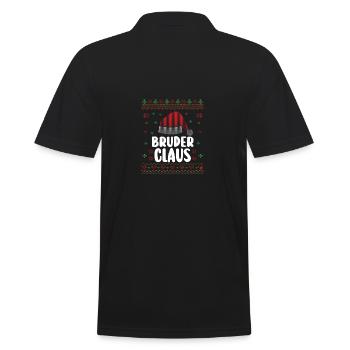 Christmas Santa Claus Brother Claus - Men's Polo Shirt - black - Back - Kai (181cm)