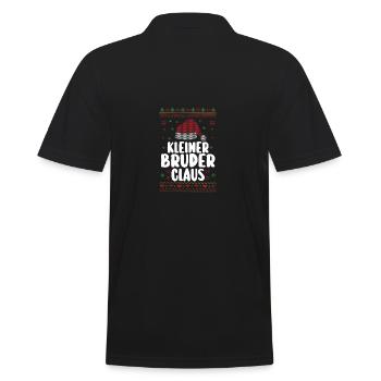 Christmas Santa Claus Brother Claus - Men's Polo Shirt - black - Back - Kai (181cm)
