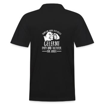 Papa et fille - Polo Homme - noir - Dos - Kai (181cm)