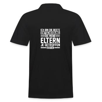 Son Sons Son - Men's Polo Shirt - black - Back - Kai (181cm)