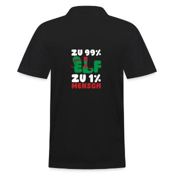 Père Noël Noël Elfe de Noël - Polo Homme - noir - Dos - Kai (181cm)