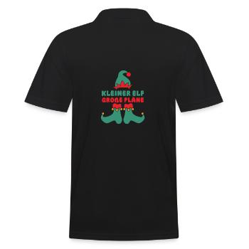 Santa Claus Christmas Christmas Elf - Men's Polo Shirt - black - Back - Kai (181cm)