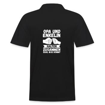 Papi et petit-fils - Polo Homme - noir - Dos - Kai (181cm)