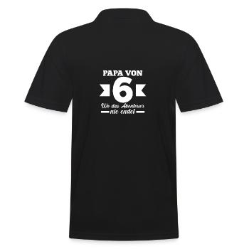 Père de 6 enfants - Polo Homme - noir - Dos - Kai (181cm)