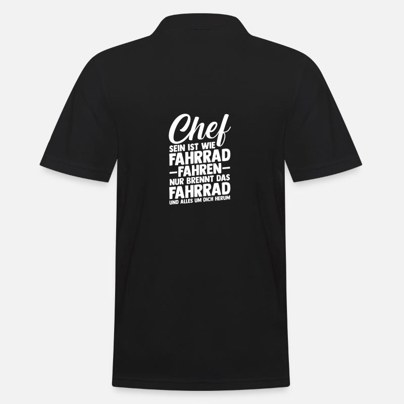 Teamleiter Gruppenleiter Teamchef Abteilungsleiter - Männer Poloshirt - Schwarz