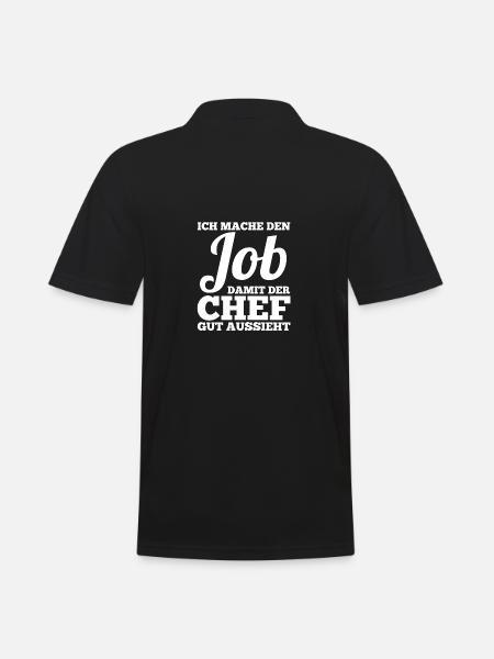 Mitarbeiter Arbeiter Kollege Arbeitskollege - Männer Poloshirt - Schwarz