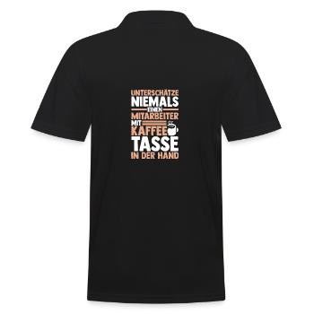 Café Employé Travailleur Collègue de travail - Polo Homme - noir - Dos - Kai (181cm)