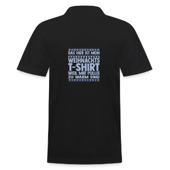 Weihnachtsmann Weihnachten Hässliche Weihnachten - Männer Poloshirt - Schwarz - Hinten - Kai (181cm)