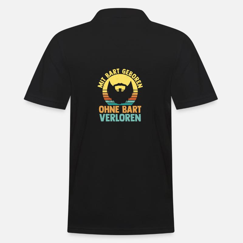 Bearded Bearded Beard - Men's Polo Shirt - black