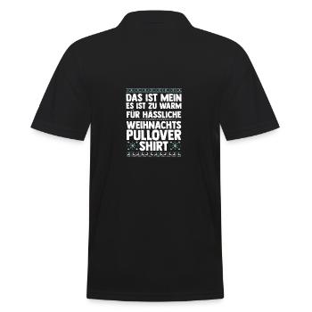 Père Noël Noël laid Noël - Polo Homme - noir - Dos - Kai (181cm)