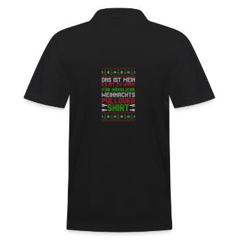 Père Noël Noël laid Noël - Polo Homme - noir - Dos - Kai (181cm)