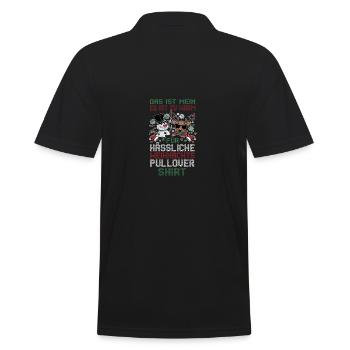 Santa Claus Christmas Ugly Christmas - Men's Polo Shirt - black - Back - Kai (181cm)