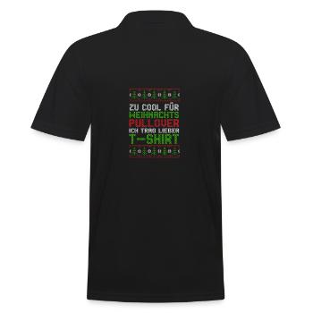 Père Noël Noël laid Noël - Polo Homme - noir - Dos - Kai (181cm)