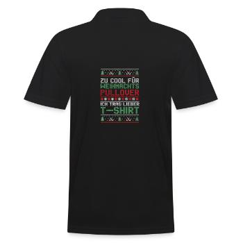 Père Noël Noël laid Noël - Polo Homme - noir - Dos - Kai (181cm)