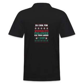 Santa Claus Christmas Ugly Christmas - Men's Polo Shirt - black - Back - Kai (181cm)