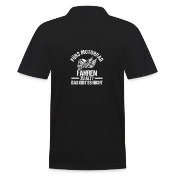 Motard Moto Moto - Polo Homme - noir - Dos - Kai (181cm)