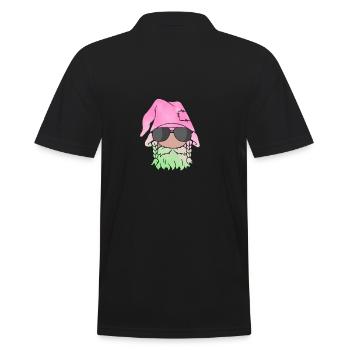 Weihnachten Weihnachtswichtel Weihnachtsgnom - Männer Poloshirt - Schwarz - Hinten - Kai (181cm)