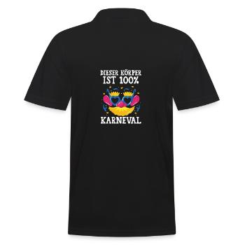 Carnival Costume Carnival - Men's Polo Shirt - black - Back - Kai (181cm)