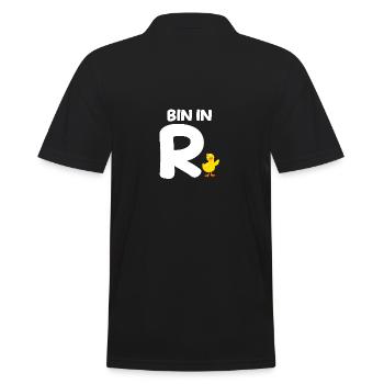 Rentner Ruhestand Pension Rente Ente - Männer Poloshirt - Schwarz - Hinten - Kai (181cm)