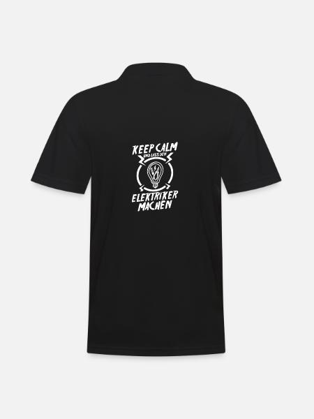 Master Electrician Electrical Engineer Electrician - Men's Polo Shirt - black