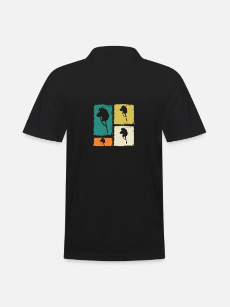 Steckenpferd Hobby Horsing - Männer Poloshirt - Schwarz