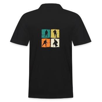 Joueurs de hockey sur glace Hockey sur glace - Polo Homme - noir - Dos - Kai (181cm)