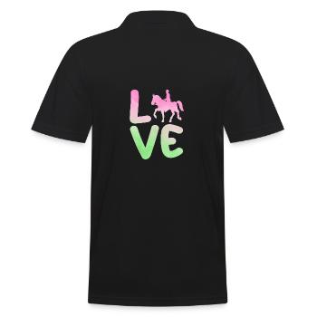 Cheval - Polo Homme - noir - Dos - Kai (181cm)