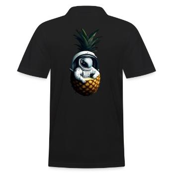 Astronaute à l’ananas - Polo Homme - noir - Dos - Kai (181cm)