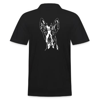 PODENCO Krone Hunde Hund Wilsigns Windhunde - Männer Poloshirt - Schwarz - Hinten - Kai (181cm)