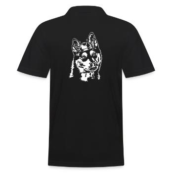 SIBERIAN HUSKY Crown Dogs Chien Wilsigns - Polo Homme - noir - Dos - Kai (181cm)