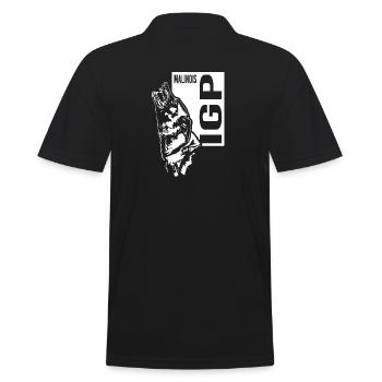 IGP Malinois Dog Sport Dog Wilsigns - Men's Polo Shirt - black - Back - Kai (181cm)