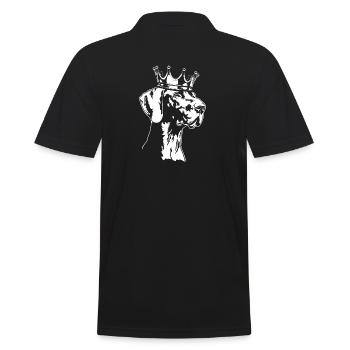 Deutsch Kurzhaar Krone Hund Hunde Wilsigns - Männer Poloshirt - Schwarz - Hinten - Kai (181cm)