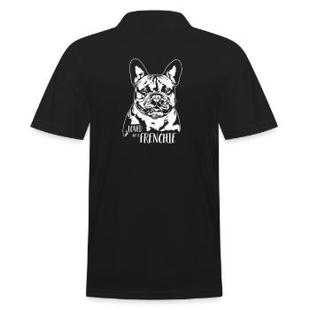 Aimé par un chien Frenchie disant bouledogue Wilsigns - Polo Homme - noir - Dos - Kai (181cm)