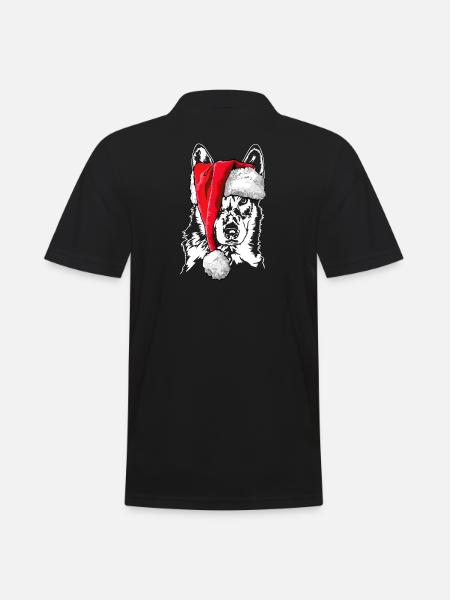 Tschechoslowakischer Wolfhund Weihnachten Wilsigns - Männer Poloshirt - Schwarz