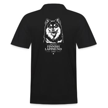 Finlandais Laponie Papa Chiens Chien Wilsigns - Polo Homme - noir - Dos - Kai (181cm)