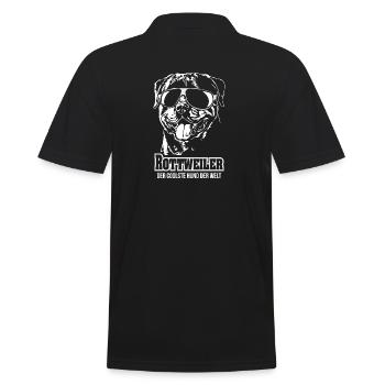 ROTTWEILER chien le plus cool de Wilsign - Polo Homme - noir - Dos - Kai (181cm)