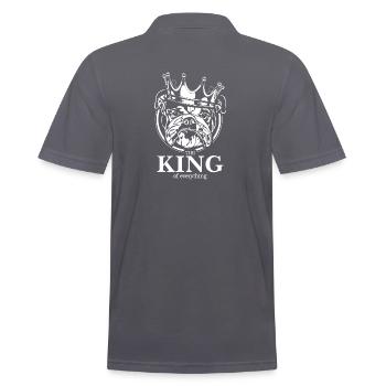 DEUTSCH BULLDOG Roi de tout Chiens Wilsigns - Polo Homme - charbon - Dos - Nico (186cm)