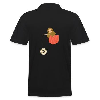 Drôle Bitcoin Crypto Blockchain Btc Fun Liebhab - Polo Homme - noir - Dos - Kai (181cm)