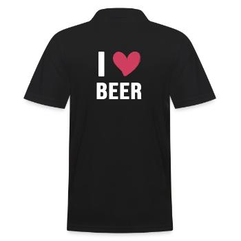 bière j’adore le café en plein air - Polo Homme - noir - Dos - Kai (181cm)