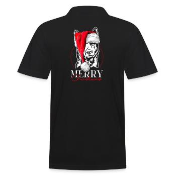 Père Noël Kai Ken joyeux Noël chiens chien Wilsigns - Polo Homme - noir - Dos - Kai (181cm)