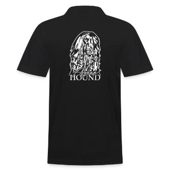 AFGHAN HOUND Portrait Wilsigns Chiens Chien - Polo Homme - noir - Dos - Kai (181cm)