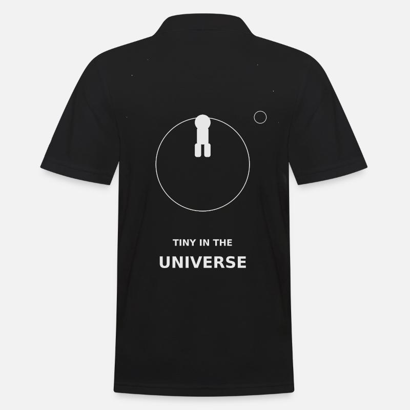 Tiny in the Universe - Men's Polo Shirt - black